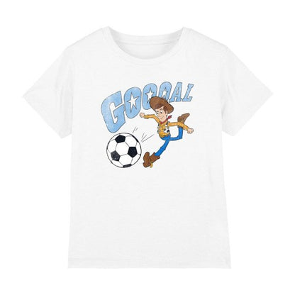 Front - Toy Story Childrens/Kids Goal Woody T-Shirt