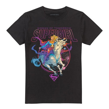 Front - Supergirl Unisex Adult Woman Of Tomorrow Comet T-Shirt