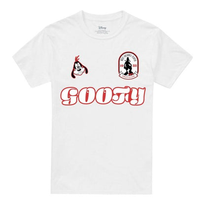 Front - Disney Unisex Adult Goofy Football T-Shirt