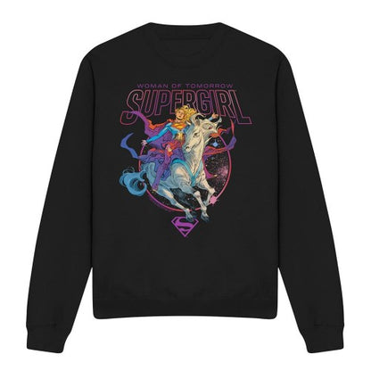 Front - Supergirl Unisex Adult Woman Of Tomorrow Comet Sweatshirt