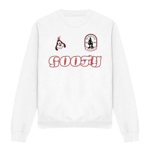Front - Disney Unisex Adult Football Jersey Goofy Sweatshirt