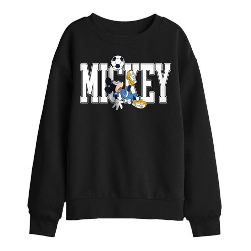 Front - Disney Childrens/Kids Football Kick Mickey Mouse Sweatshirt