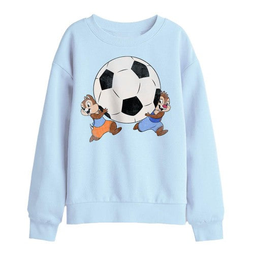 Front - Disney Childrens/Kids Chip and Dale Football Sweatshirt