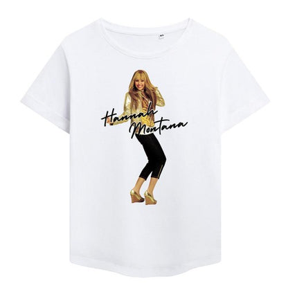 Front - Hannah Montana Womens/Ladies Hannah Montana Pose Fashion T-Shirt