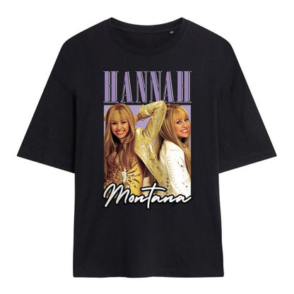 Front - Hannah Montana Womens/Ladies Hannah Montana Montage Oversized T-Shirt