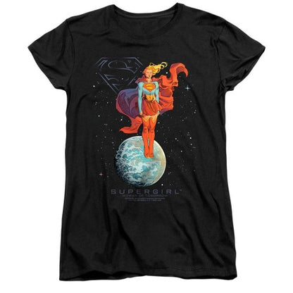 Front - Supergirl Womens/Ladies Galactic Woman Of Tomorrow Capped Sleeved T-Shirt