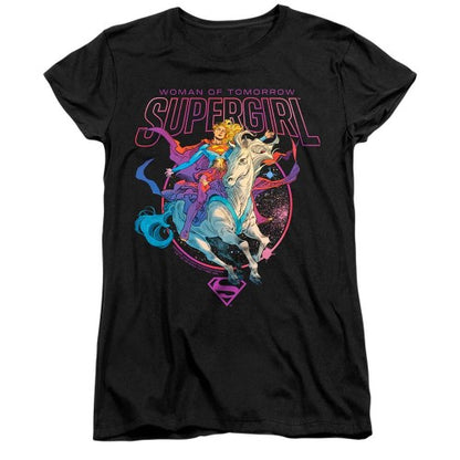 Front - Supergirl Womens/Ladies Woman Of Tomorrow Comet Capped Sleeved T-Shirt