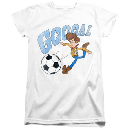 Front - Toy Story Womens/Ladies Goal Woody T-Shirt