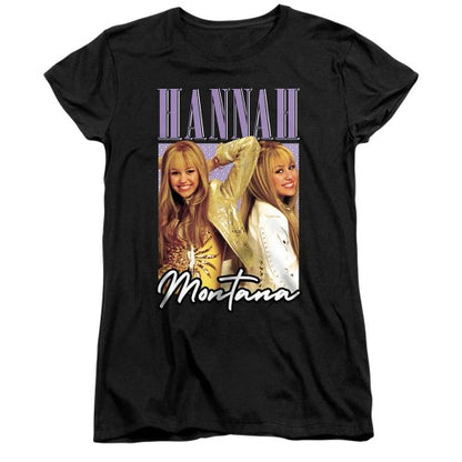 Front - Hannah Montana Womens/Ladies Hannah Montana Montage T-Shirt