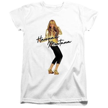 Front - Hannah Montana Womens/Ladies Hannah Montana Pose T-Shirt