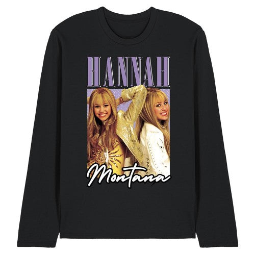 Front - Hannah Montana Unisex Adult Hannah Montana Montage Long-Sleeved T-Shirt