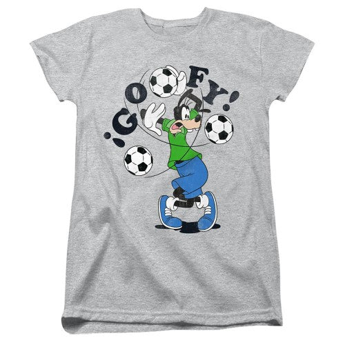 Front - Disney Womens/Ladies Goofy Football T-Shirt