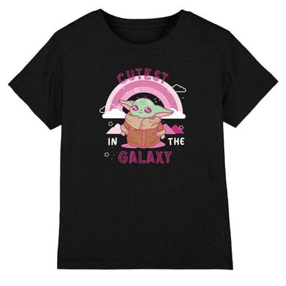 Front - Star Wars Childrens/Kids Cutest In The Galaxy Grogu Ringspun Cotton T-Shirt