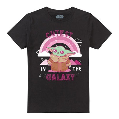 Front - Star Wars Unisex Adult Cutest In The Galaxy Grogu Star Wars Ringspun Cotton T-Shirt