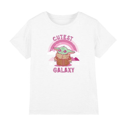 Front - Star Wars Childrens/Kids Cutest In The Galaxy Grogu Ringspun Cotton T-Shirt