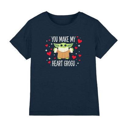 Front - Star Wars Childrens/Kids You Make My Heart Grogu T-Shirt