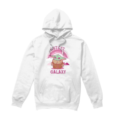 Front - Star Wars Unisex Adult Cutest In The Galaxy Grogu Weave Long-Sleeved Hoodie