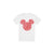Front - Disney Mens Mickey Mouse Heart Ears Silhouette Valentine`s Day T-Shirt