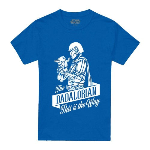 Front - Star Wars Mens Dadalorian Ringspun Cotton T-Shirt