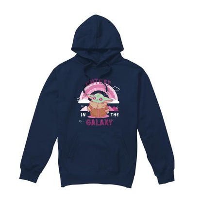 Front - Star Wars Unisex Adult Cutest In The Galaxy Grogu Weave Long-Sleeved Hoodie