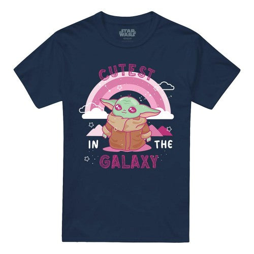 Front - Star Wars Unisex Adult Cutest In The Galaxy Grogu T-Shirt
