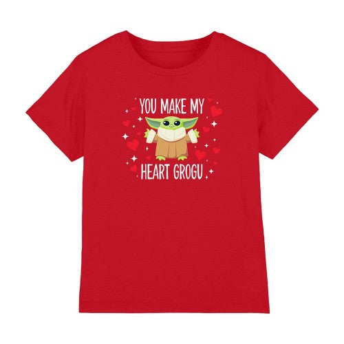 Front - Star Wars Childrens/Kids You Make My Heart Grogu T-Shirt