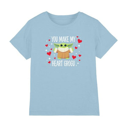 Front - Star Wars Childrens/Kids You Make My Heart Grogu T-Shirt