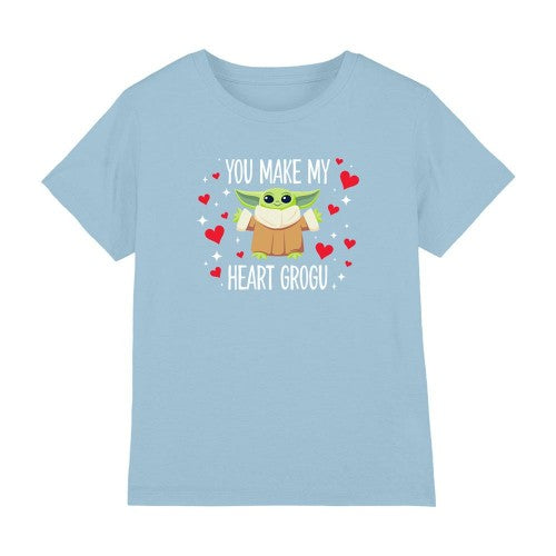 Front - Star Wars Childrens/Kids You Make My Heart Grogu T-Shirt