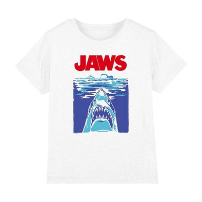 Front - Jaws Childrens/Kids Ringspun Cotton 50th Anniversary T-Shirt