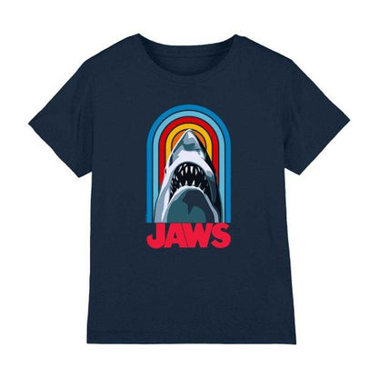 Front - Jaws Childrens/Kids Retro Logo T-Shirt