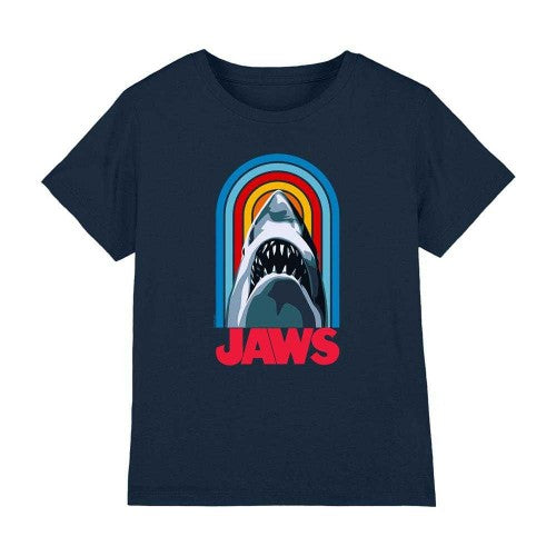 Front - Jaws Childrens/Kids Retro Logo T-Shirt