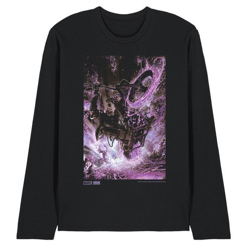 Front - Ghost Rider Unisex Adult Ringspun Cotton T-Shirt