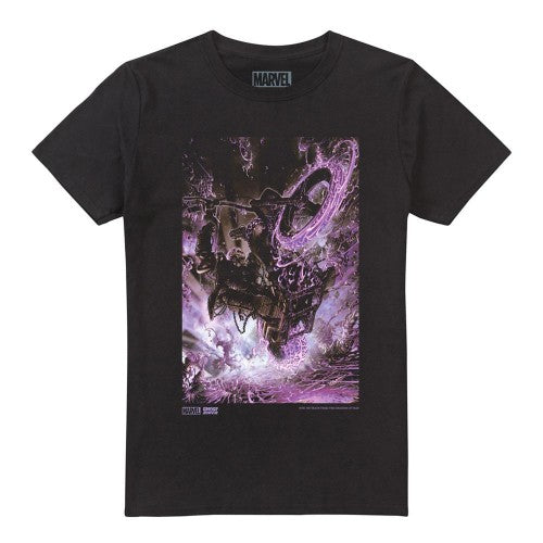 Front - Ghost Rider Unisex Adult Pain T-Shirt
