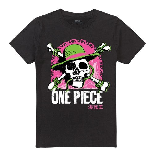Front - One Piece Unisex Adult Jolly Roger T-Shirt