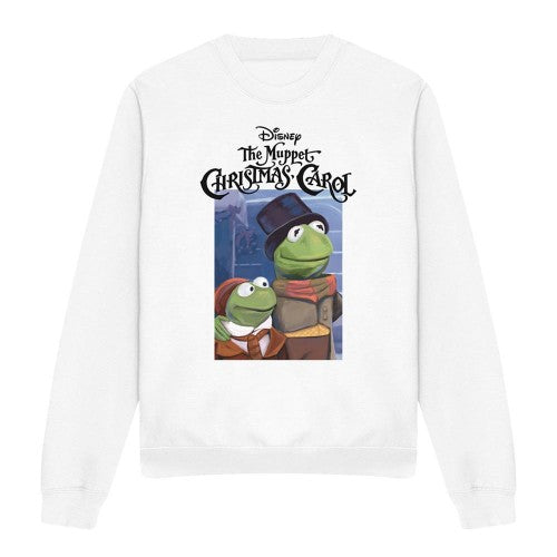 Front - The Muppets Christmas Carol Unisex Adult Kermit Sweatshirt