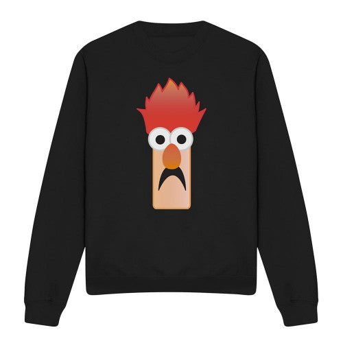 Front - The Muppets Unisex Adult Beaker Face Breathable Sweatshirt