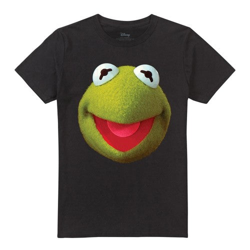 Front - The Muppets Unisex Adult Kermit Face T-Shirt