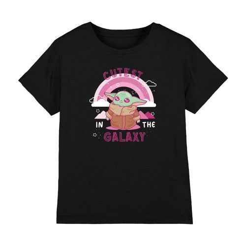 Front - Star Wars Childrens/Kids Cutest In The Galaxy Grogu Ringspun Cotton T-Shirt