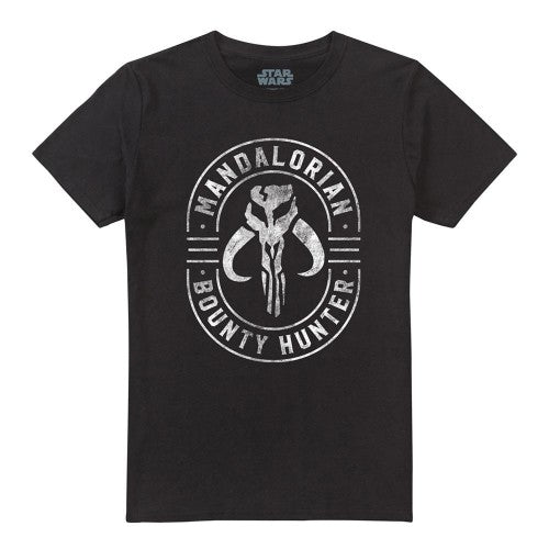 Front - Star Wars Mandalorian Unisex Adult Emblem T-Shirt