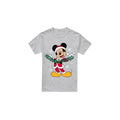 Front - Disney Mens Merry Christmas Mickey Mouse T-Shirt