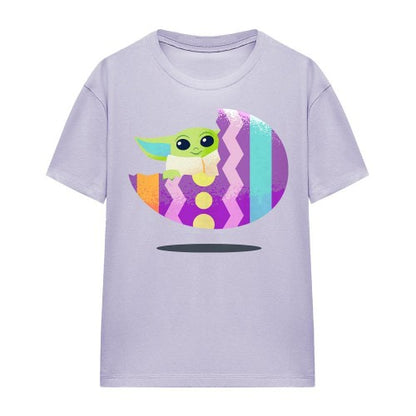Front - Star Wars Womens/Ladies Ride Grogu Easter Egg T-Shirt