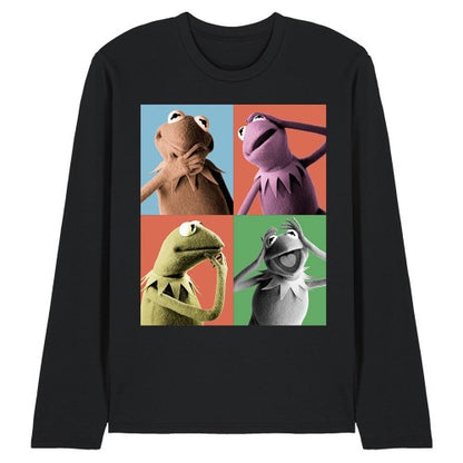 Front - The Muppets Unisex Adult Kermit Long-Sleeved T-Shirt