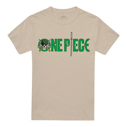 Front - One Piece Unisex Adult Roronoa Zoro Sword Ringspun Cotton T-Shirt