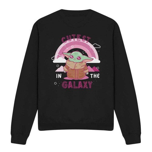 Front - Star Wars: The Mandalorian Unisex Adult The Cutest In The Galaxy Grogu Long-Sleeved Sweatshirt