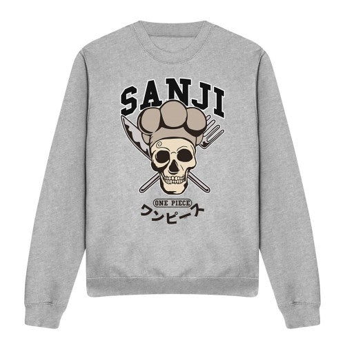 Front - One Piece Unisex Adult Sanji Collegic Sweatshirt