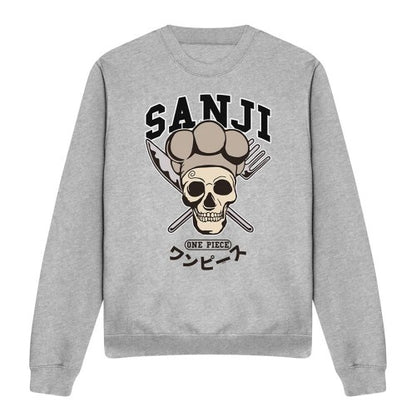 Front - One Piece Unisex Adult Sanji Collegic Sweatshirt
