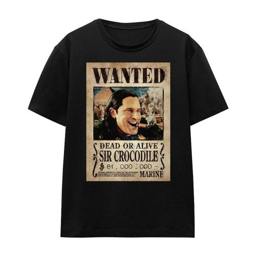 Front - One Piece Womens/Ladies Crocodile Wanted Poster T-Shirt