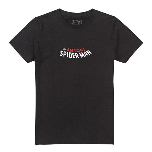 Front - Spider-Man Unisex Adult City Ringspun Cotton T-Shirt