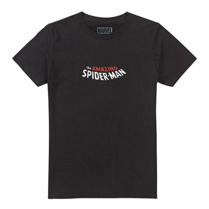 Front - Spider-Man Unisex Adult City Ringspun Cotton T-Shirt