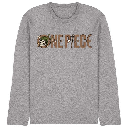 Athletic Heather - Front - One Piece Unisex Adult Usopp Ringspun Cotton Long-Sleeved T-Shirt